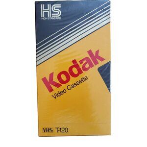 Kodak VHS T-120 HS High Standard Video Cassette Blank Sealed NEW